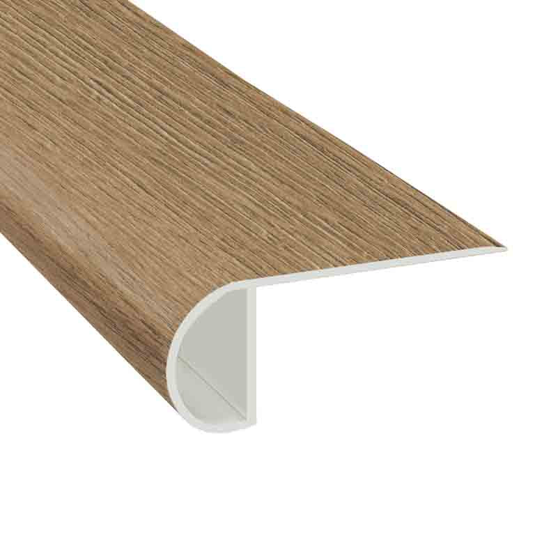 Hazelton Oak Hybrid Resilient Waterproof 2.25 in wide x 7.5 ft Length Low Profile Stair Nose