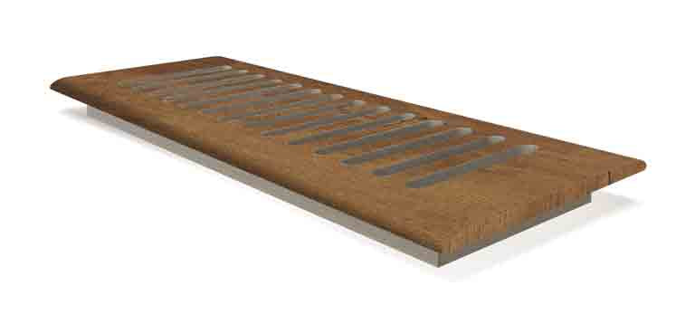4 x 10 Gold Coast Oak Drop In Grill