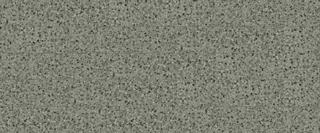 7mm w/pad Grigio Terrazzo TruGrout Waterprf Rigid Vinyl Tile Flooring 12 in Wide x 48 in Long - Sample