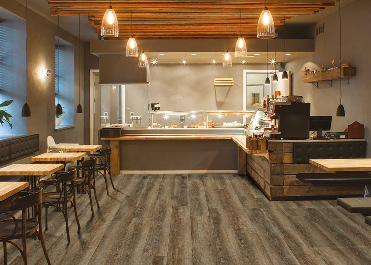 3mm Sparta Oak Waterproof Glue-Down Luxury Vinyl Plank Flooring 7 in. Wide x 48 in. Long