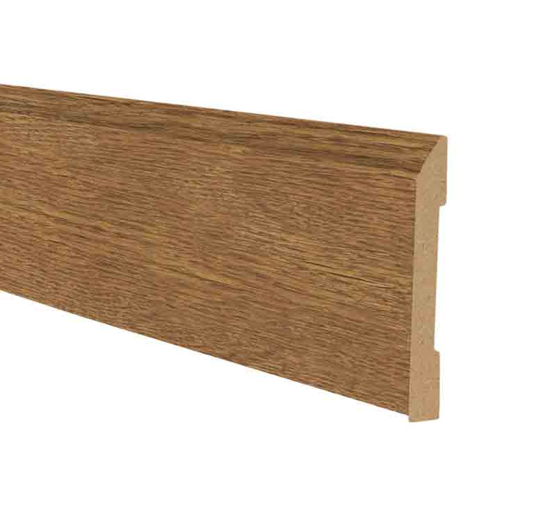 Gunstock Oak 3.25 in wide x 7.5 ft Length Baseboard
