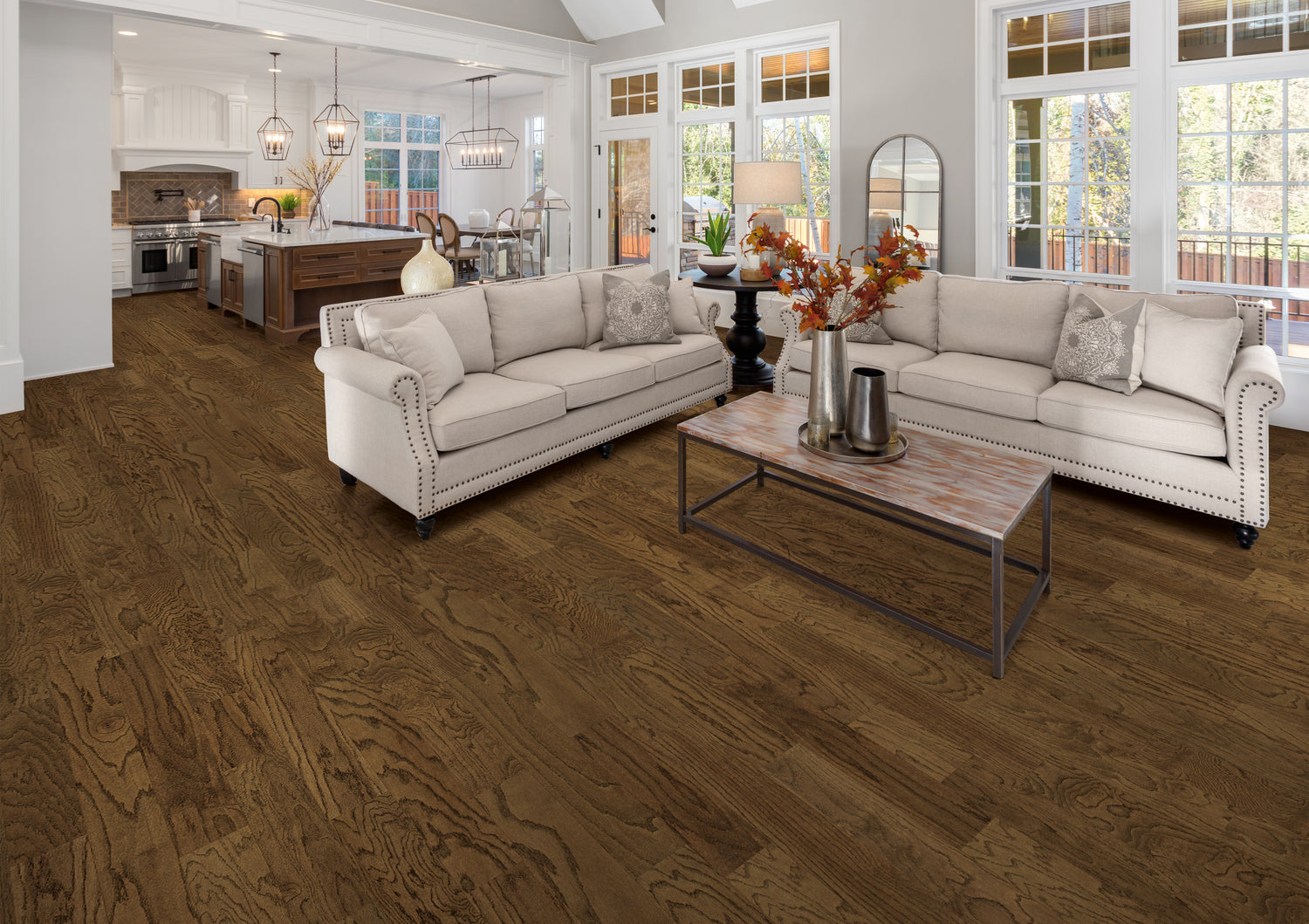 3/8" Red Oak Peak Quick Click Engineered Hardwood Flooring 5.38 in. Wide