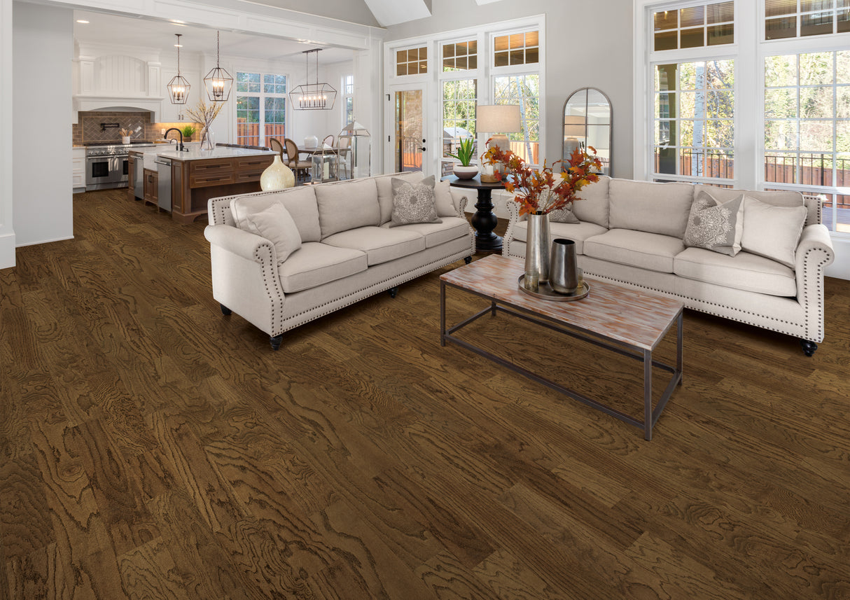 3/8" Red Oak Peak Quick Click Engineered Hardwood Flooring 5.38 in. Wide