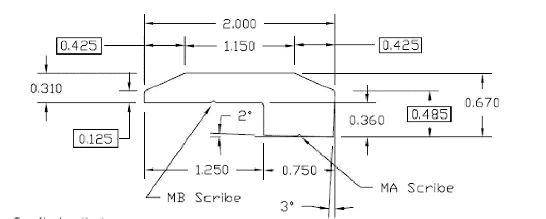 Prefinished Red Oak Saddle 2 in. Wide x 8 ft. Length Threshold