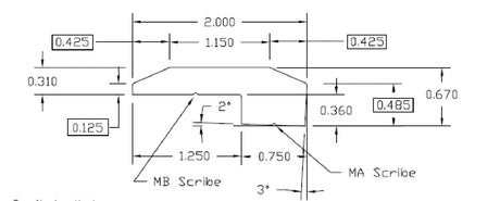 Prefinished Red Oak Saddle 2 in. Wide x 8 ft. Length Threshold