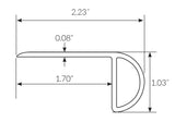 Shadow Sail Oak Waterproof Laminate 1 in. Thick x 2.25 in. Wide x 7.5 ft. Length Stair Nose