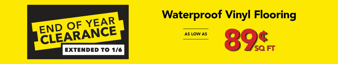 Waterproof Vinyl Flooring as low as 89¢ per square foot