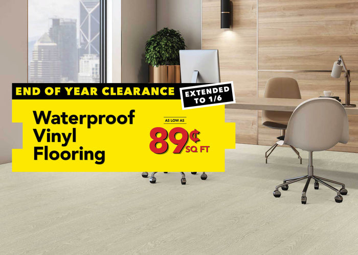 Waterproof Vinyl Flooring as low as 89¢ per square foot