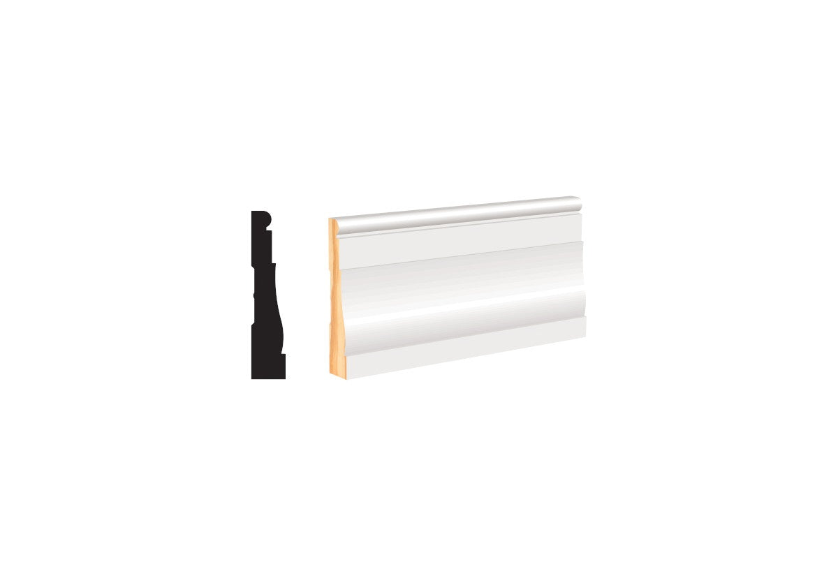 WM445 PFJ 11/16 in. Thick x 3-1/4 in. Tall x 8 ft. Length White Casing