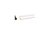 WM163 PFJ 11/16 in. Thick x 1-3/8 in. Tall x 8 ft. Length White Base Cap