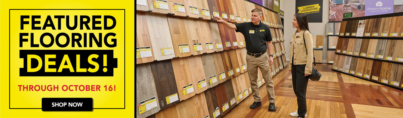 Featured flooring deals through october 16 shop now