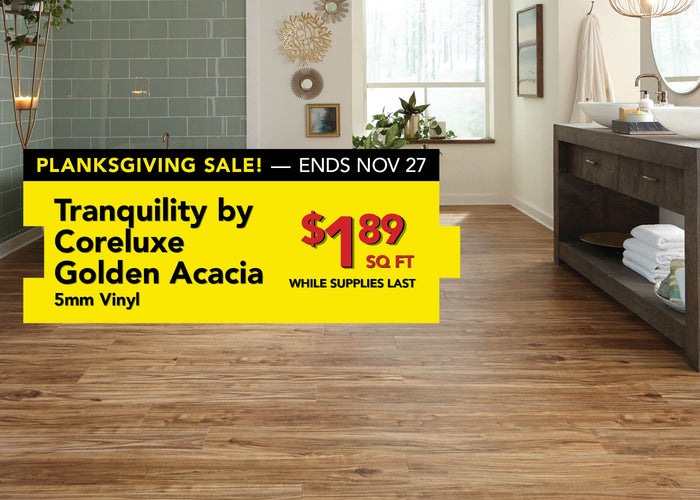 Golden Acacia vinyl flooring $1.89 per square foot