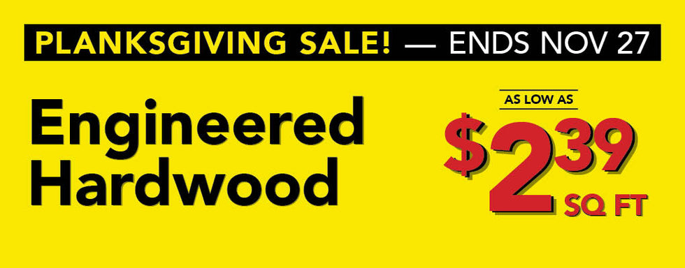 Engineered hardwood as low as $2.39 per square foot