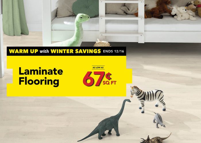 laminate flooring as low as 67¢ per square foot