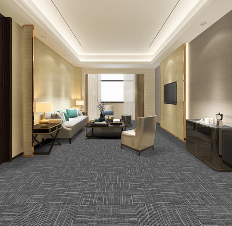 Distant Cove Vinyl Back Carpet Tile 19.6 In. x 19.6 In.