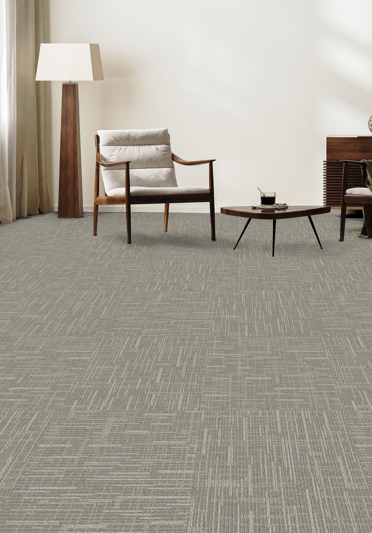 Valencia Beach Vinyl Back Carpet Tile 19.6 In. x 19.6 In.
