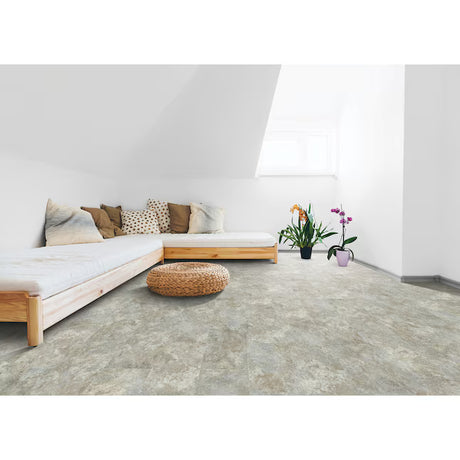 2.5mm Grey Stone Waterproof Luxury Vinyl Tile 12 in. Wide x 24 in. Long - As-Is - Stack Out - 1080 Sq. Ft.