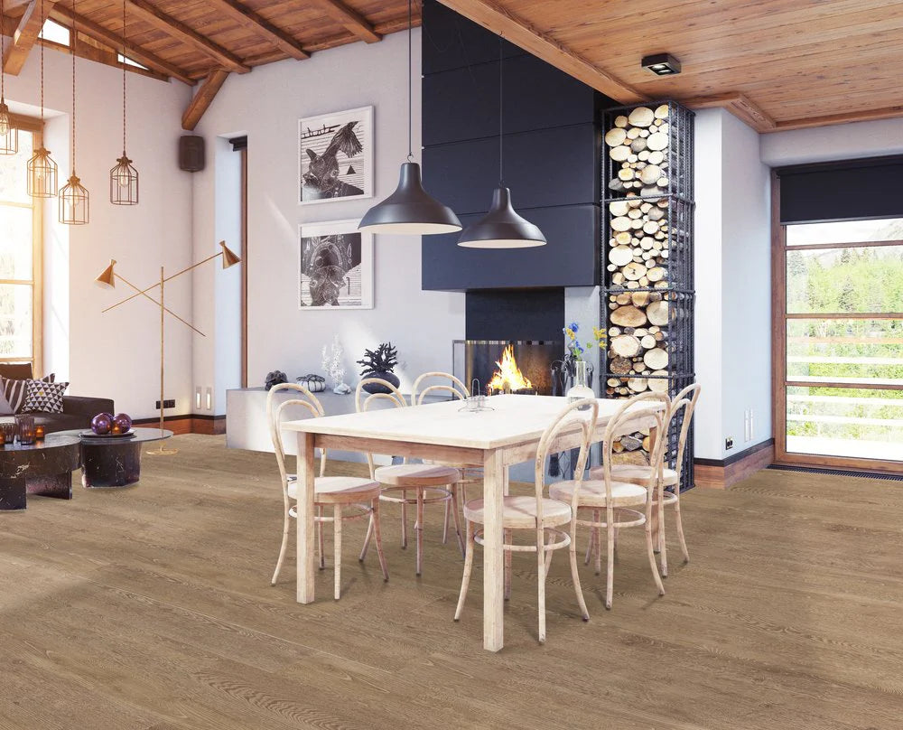 4.5mm Tahoe Oak Waterproof Rigid Vinyl Plank Flooring 6 in. Wide x 48 in. Long