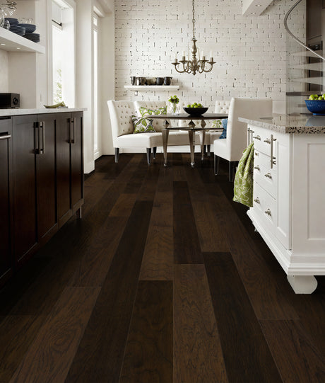 3/8 in. Highland Park Hickory Prefinished Engineered Hardwood Flooring 6.50 in. Wide - Sample