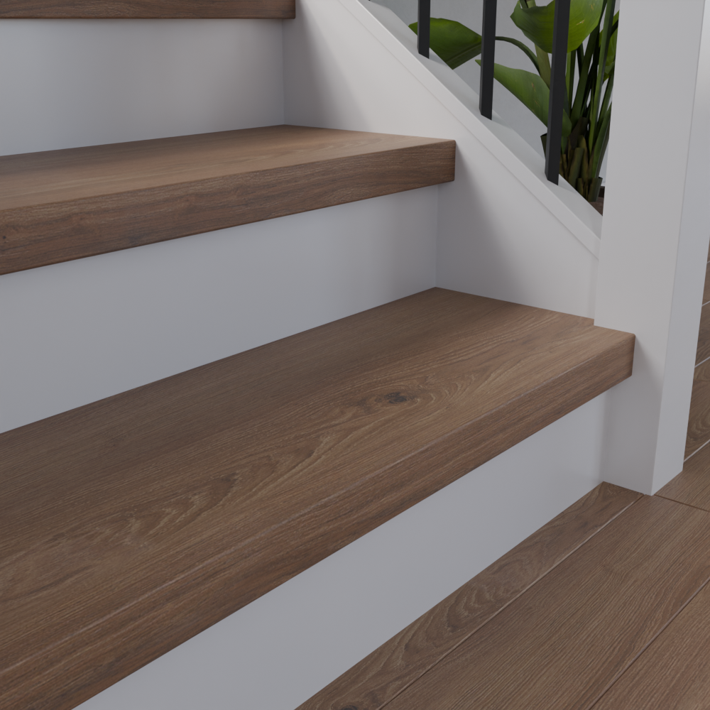 Hazelton Oak 48 in Length Square Retro Fit Tread