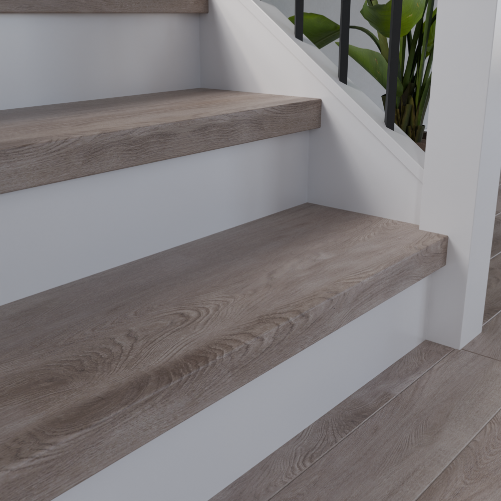 Midtown Oak 48 in Length Square Retro Fit Tread