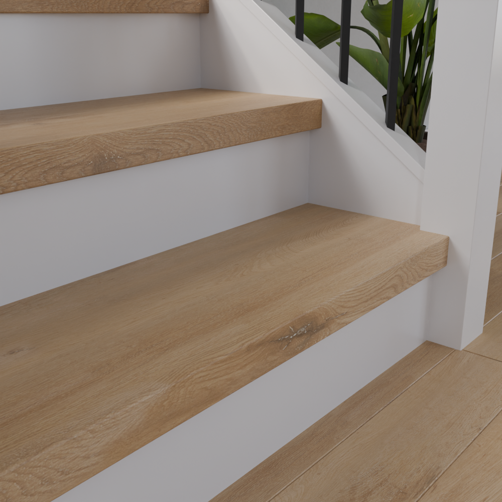 Woodley Oak 48 in Length Square Retro Fit Tread