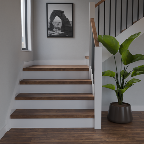 Loma Vista Oak 48 in Length Square Retro Fit Tread