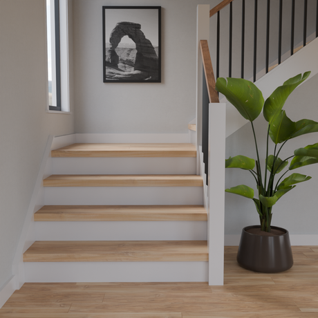 Meadowlands Elm 48 in Length Square Retro Fit Tread