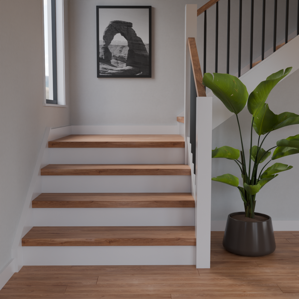 Roosevelt Oak 48 in Length Square Retro Fit Tread