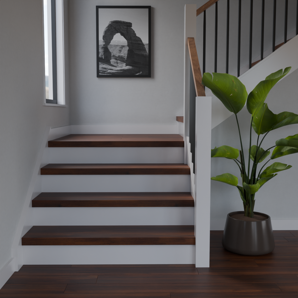 Revere Oak 48 in Length Square Retro Fit Tread