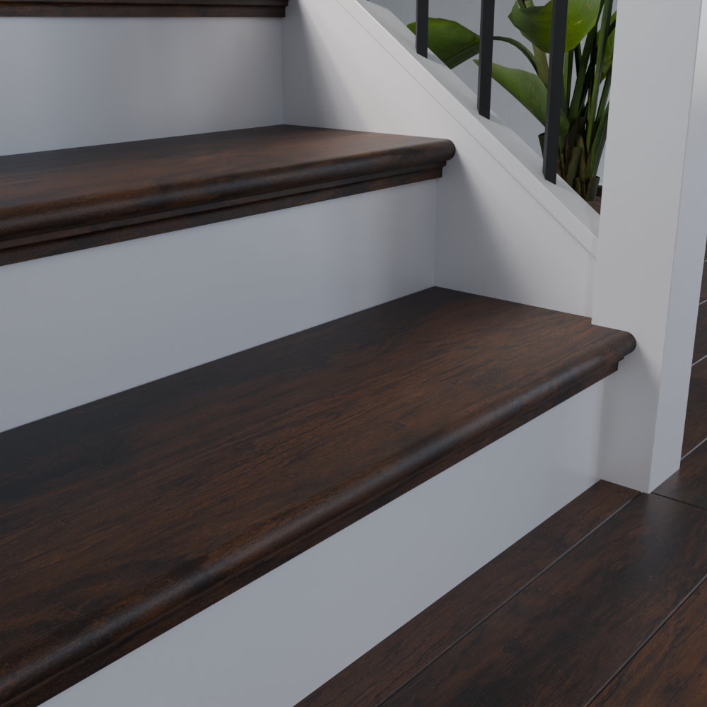 Rustic Realm Hickory 48 in Length Retro Fit Tread
