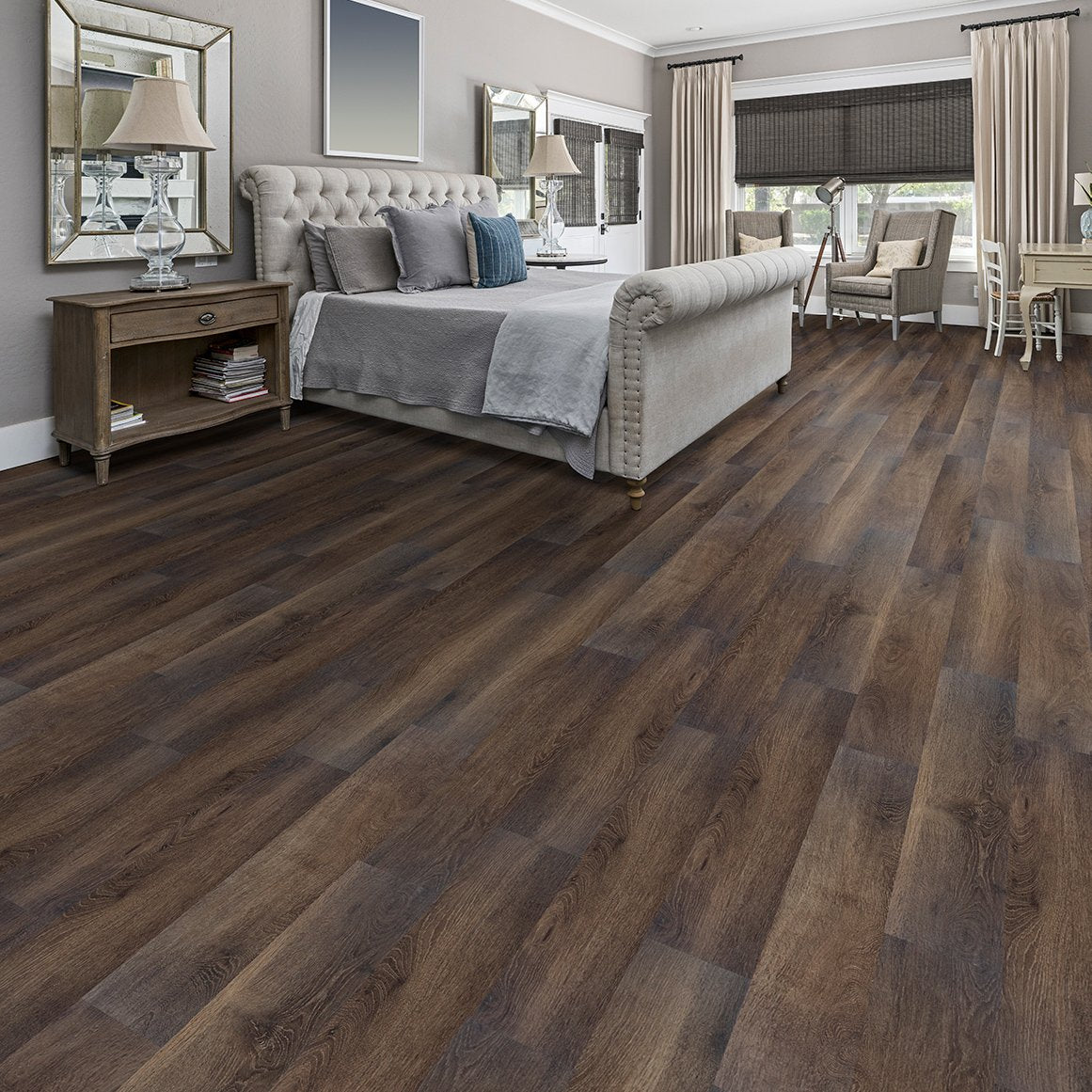 4.2mm w/pad Alexandria Oak Waterproof Rigid Vinyl Plank Flooring 6 in Wide x 48 in Long
