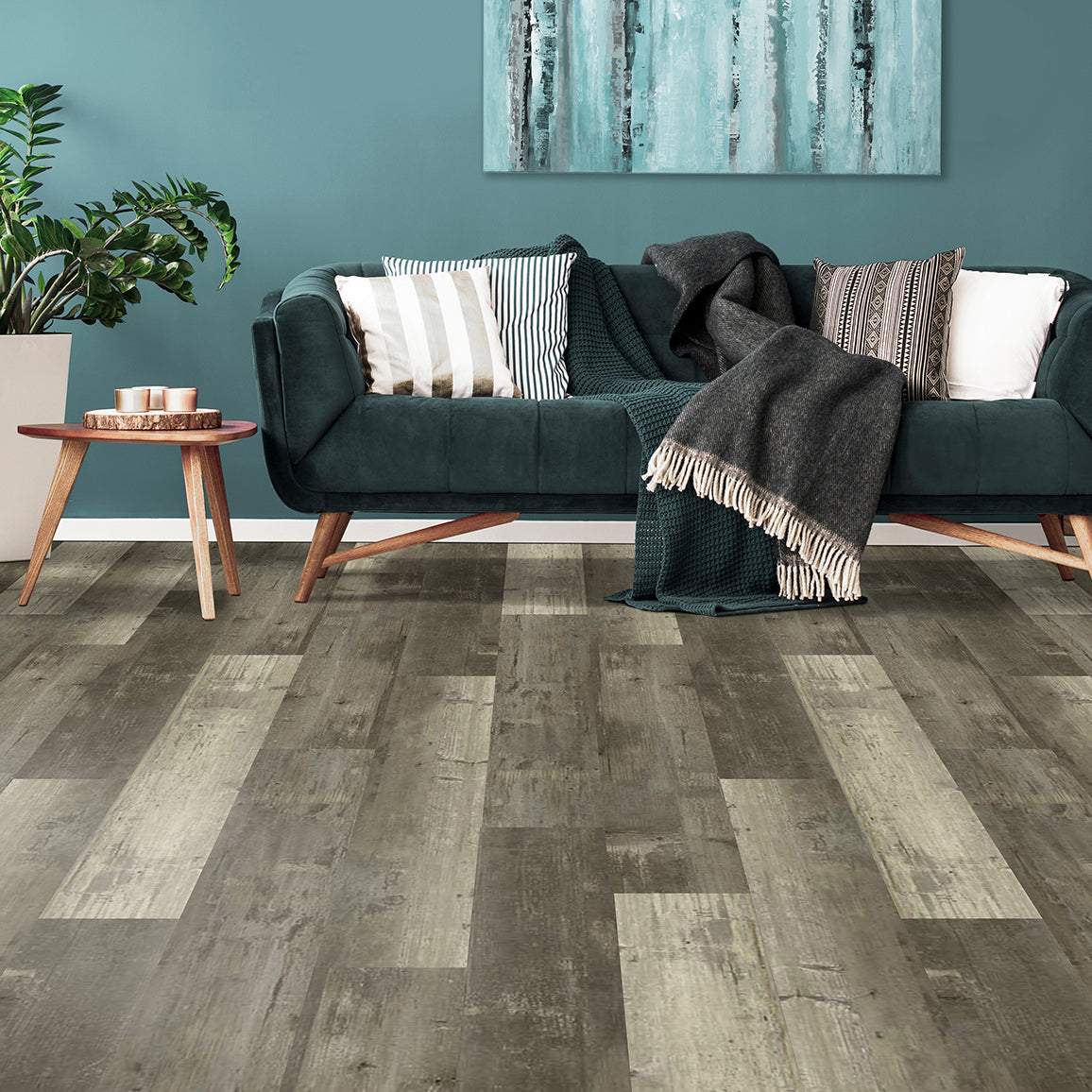 4.2mm w/pad Portsmouth Oak Waterproof Rigid Vinyl Plank Flooring 6 in Wide x 48 in Long