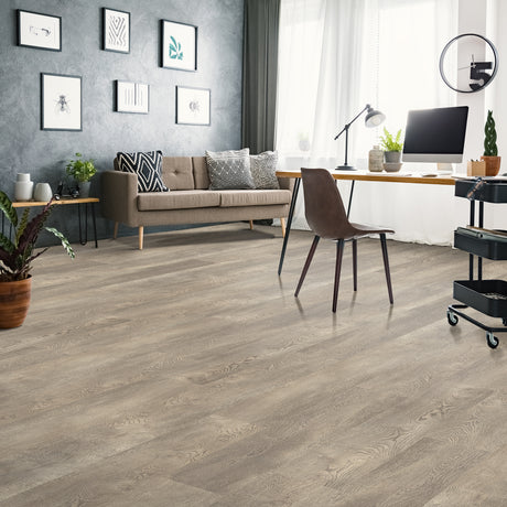 6mm Gilded Oat w/pad Waterproof Vinyl Flooring 9 in. Wide x 60 in. Long