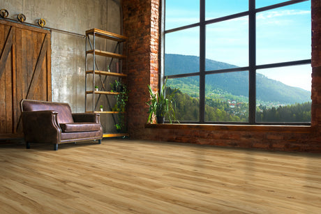 8mm w/pad Hickory Waterproof WPC Vinyl Plank Flooring 6 in. Wide x 48 in. Long