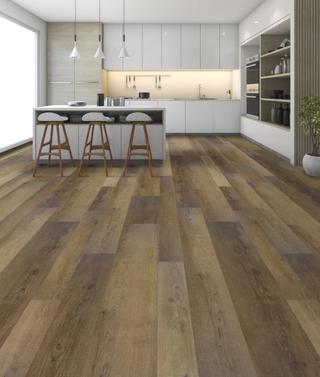 8mm w/pad Pioneer Ridge Waterproof WPC Vinyl Plank Flooring Multi Width & Length