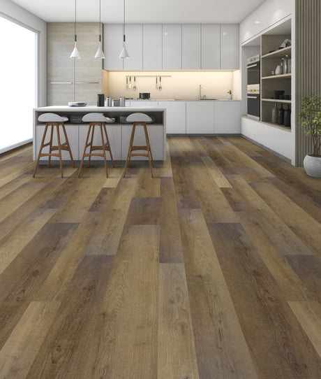 8mm w/pad Pioneer Ridge Waterproof WPC Vinyl Plank Flooring Multi Width & Length
