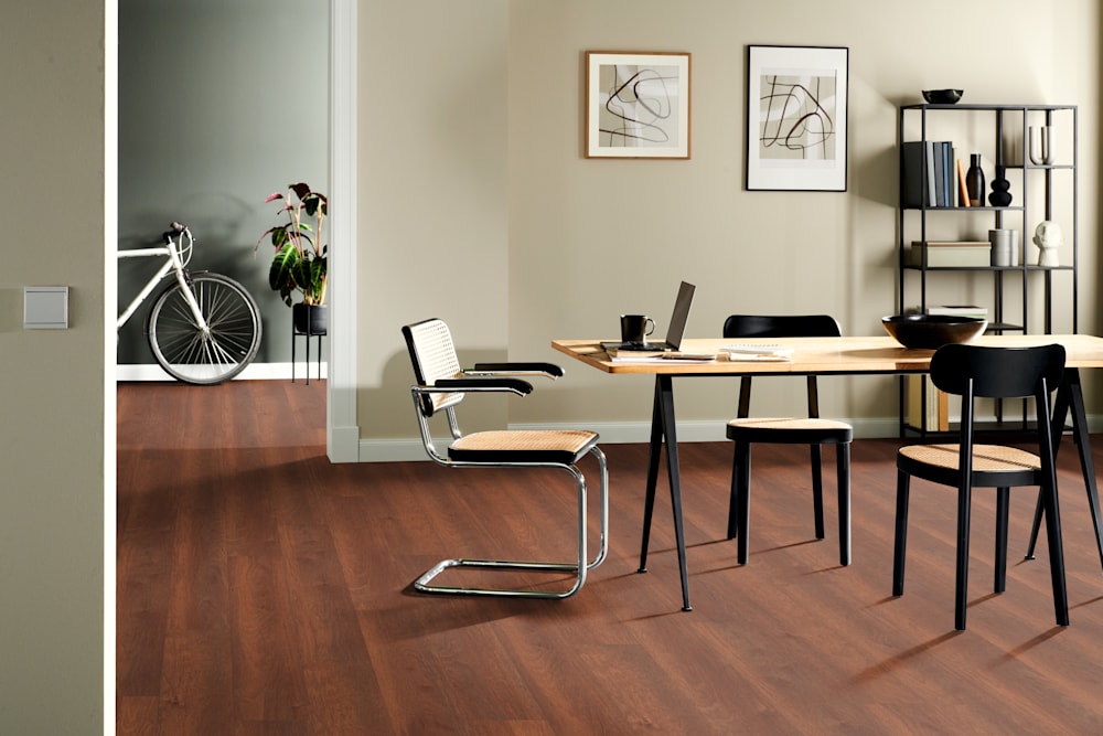 8mm Brazilian Cherry Water-Resistant Laminate Flooring 7.60 in. Wide x 50.87 in. Long