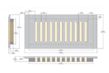4 x 10 Shockoe Hill Oak Drop In Grill