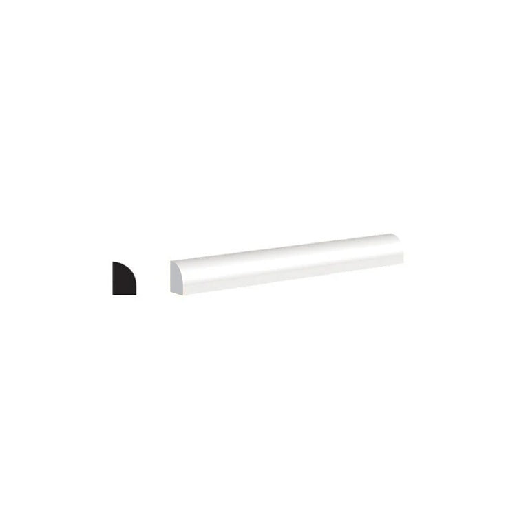 WM126 1/2 in. Thick x 3/4 in. Tall x 8 ft. Length MDF White Painted Shoe Molding