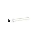 WM126 1/2 in. Thick x 3/4 in. Tall x 8 ft. Length MDF White Painted Shoe Molding