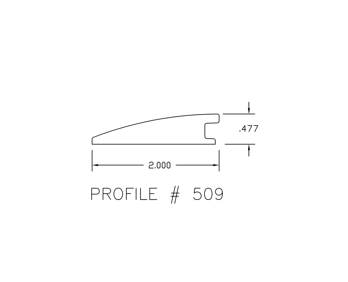 Prefinished Matte Hickory Hardwood 7/16 in. Thick x 2 in. Wide x 78 in. Length Reducer