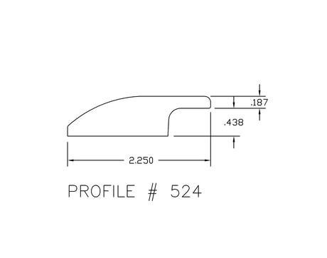 Prefinished Blue Ridge Oak 2.25 in. Wide x 6.5 ft. Length Overlap Reducer