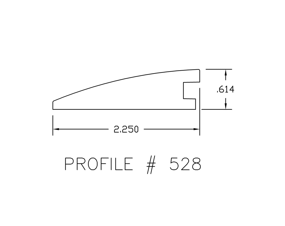 Prefinished Sanibel Island 2.25 in. Wide x 6.5 ft. Length Reducer