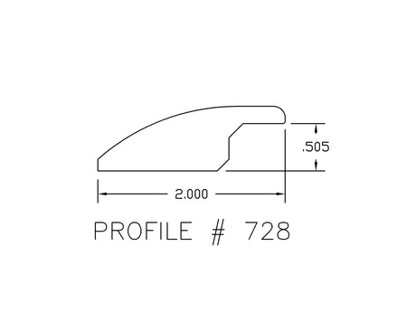 Prefinished Mesa Verde Bamboo 1/2 in. Thick x 1.25 in. Wide x 72 in. Length Reducer