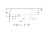 Prefinished Bamboo Strand Carbonized Hardwood 1/2 in Thick x 2.75 in Wide x 72 in Length Stair Nose