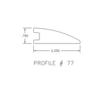 Prefinished Pioneer Leather Oak 2.25 in. Wide x 6.5 ft. Length Reducer