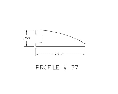 Prefinished Pioneer Leather Oak 2.25 in. Wide x 6.5 ft. Length Reducer