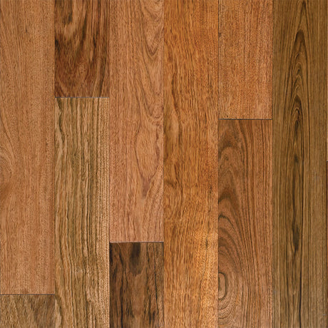Bellawood 3/4 in. Brazilian Cherry Prefinished Solid Hardwood Flooring 5 in. Wide swatch