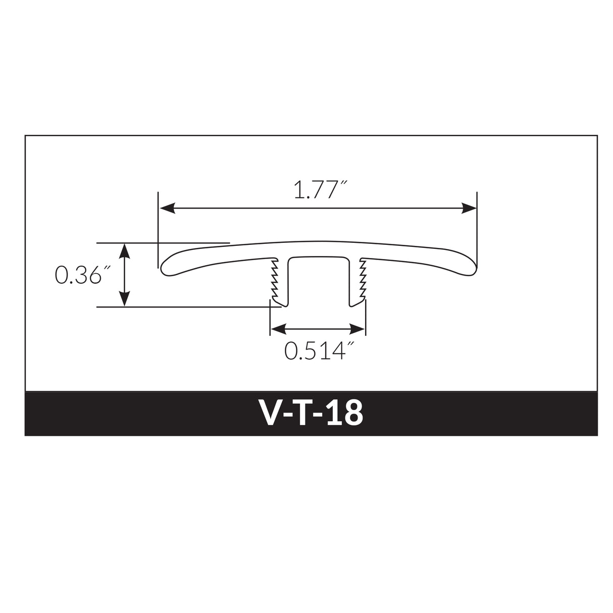 Urban Mist Oak Waterproof Hybrid Resilient 1.77 in. Wide x 7.5 ft. Length T-Molding